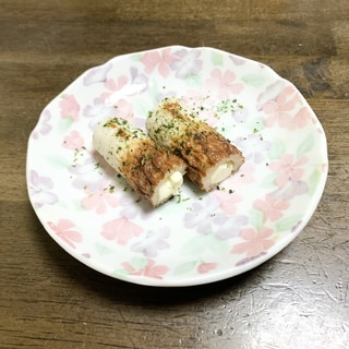 お弁当レシピ　ちくわとチーズののり塩炒め